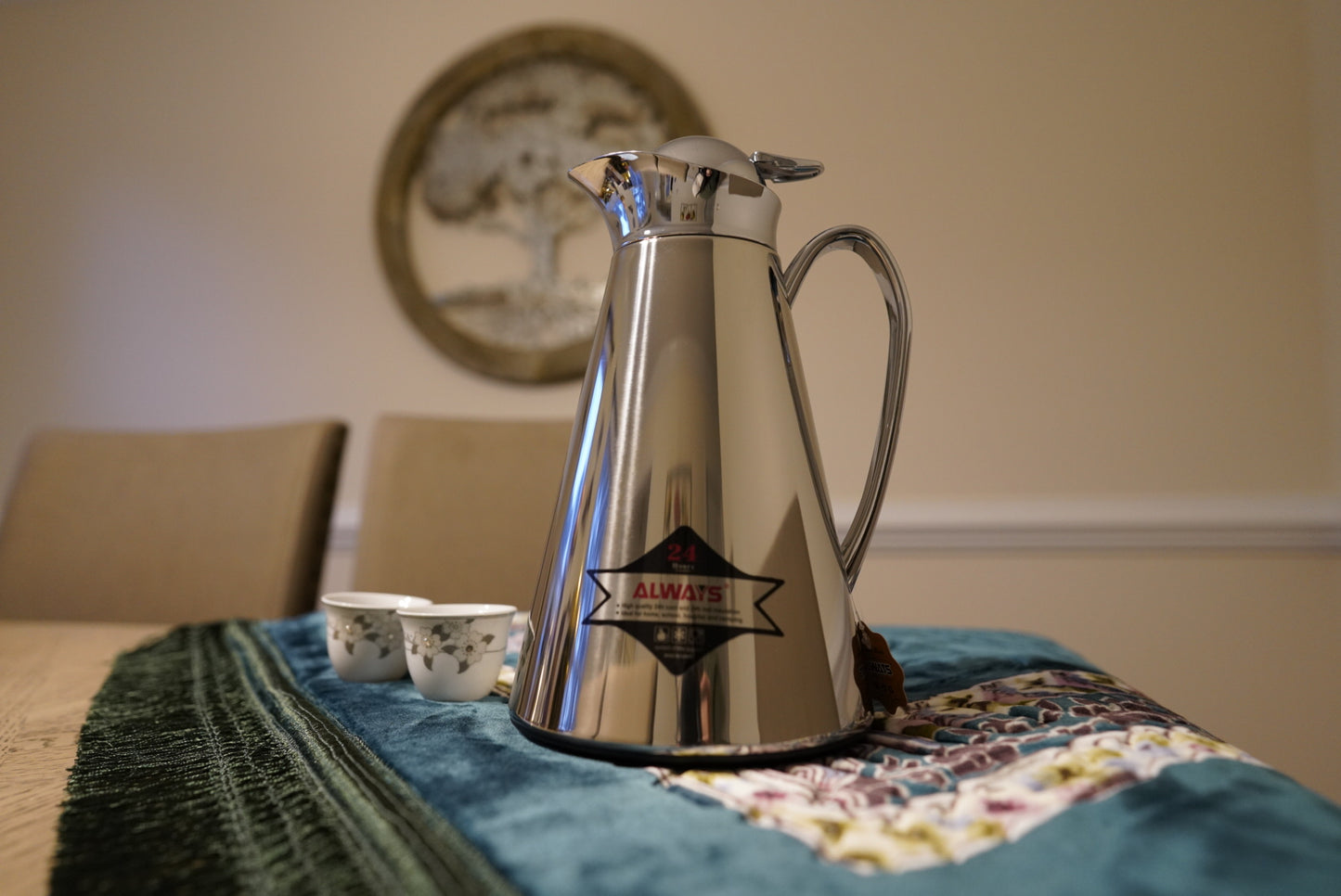 Silver Insulated Thermos