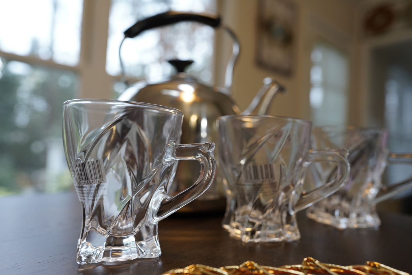 Swirl Tea Glass Cups